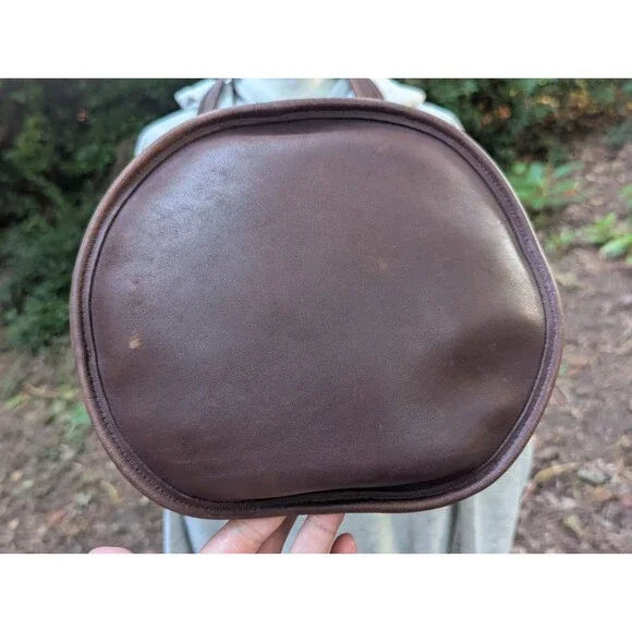 Coach Vintage XL Duffle Feed Sac 9085 in Mahogany Cowhide Leather - EUC - Picture 6 of 15